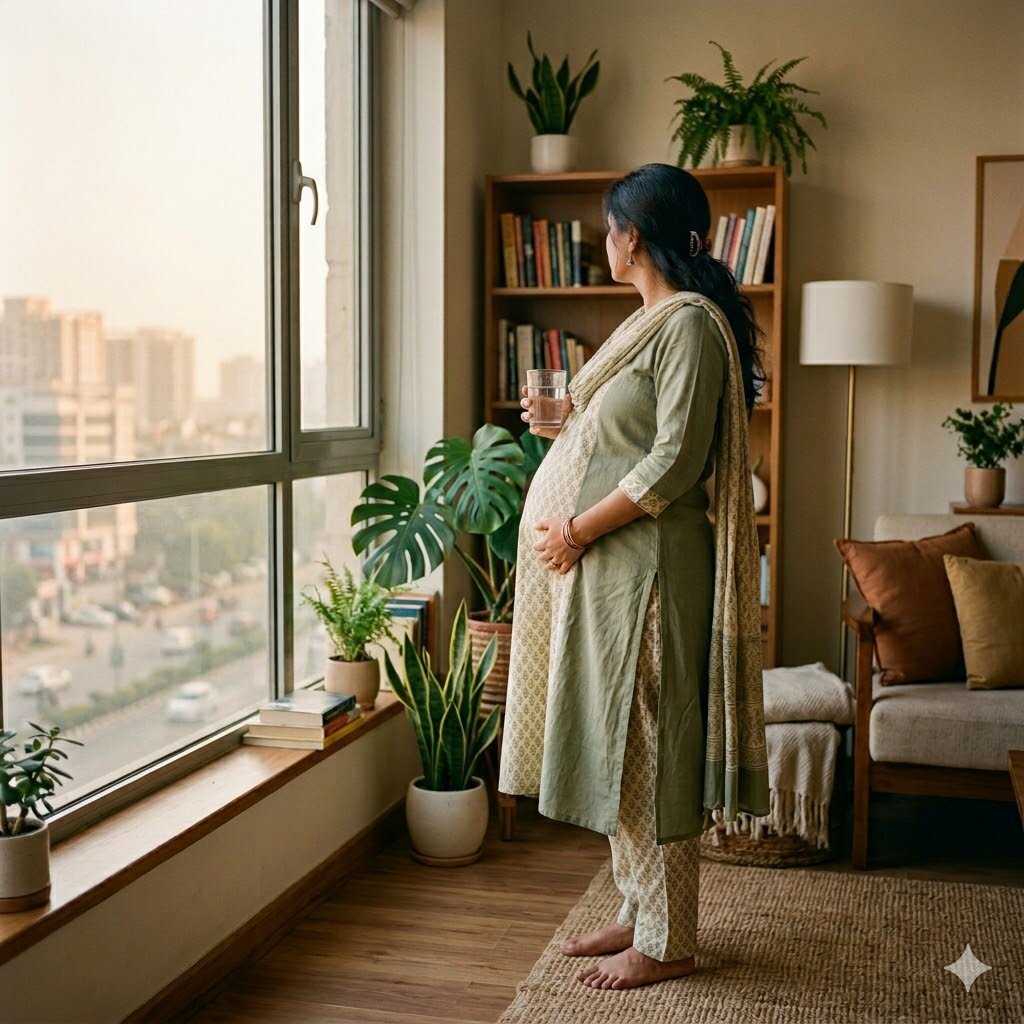 Pregnancy in Delhi NCR — what PM2.5 does to the developing foetus, trimester by trimester