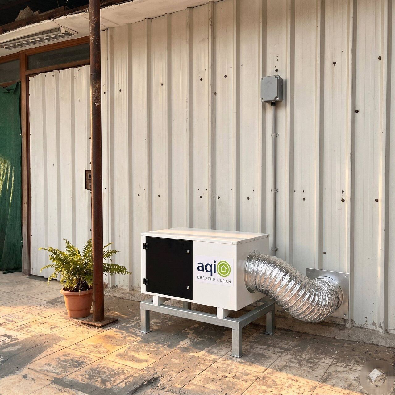 aqi0 unit installed in a real home