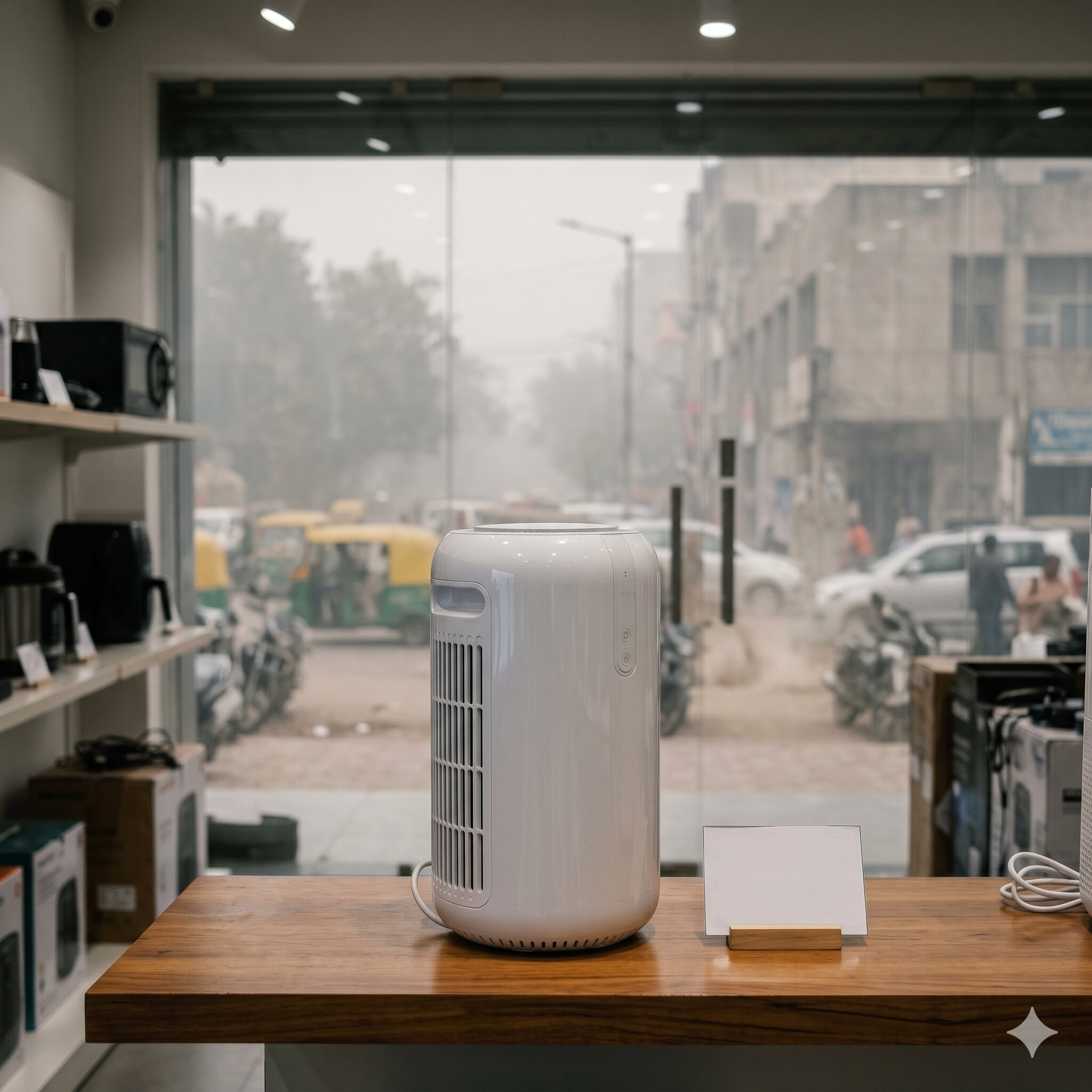 Air purifier showroom — CADR ratings and what they actually measure